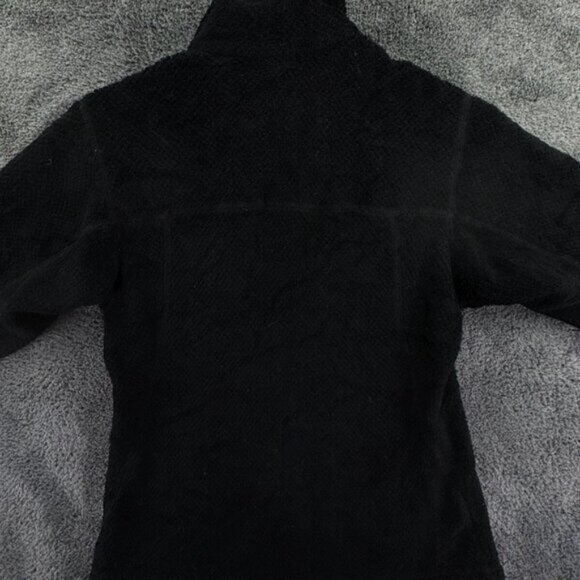 Patagonia Adult Women Jacket Black Full Zip Fuzzy XS Snap Pocket Long Sleeve - Picture 11 of 11